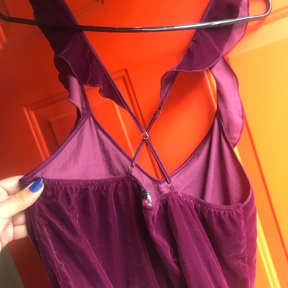 Victoria secret velvet romper